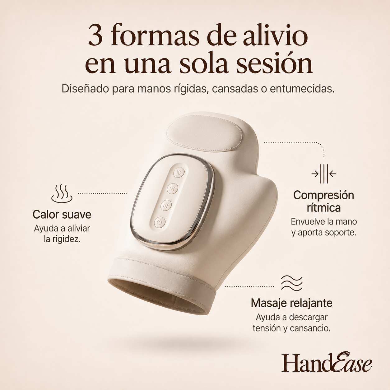 HandEase - Guante Masajeador Pro Para Recuperar tus Manos